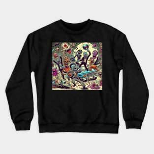 80's horror movie art Crewneck Sweatshirt